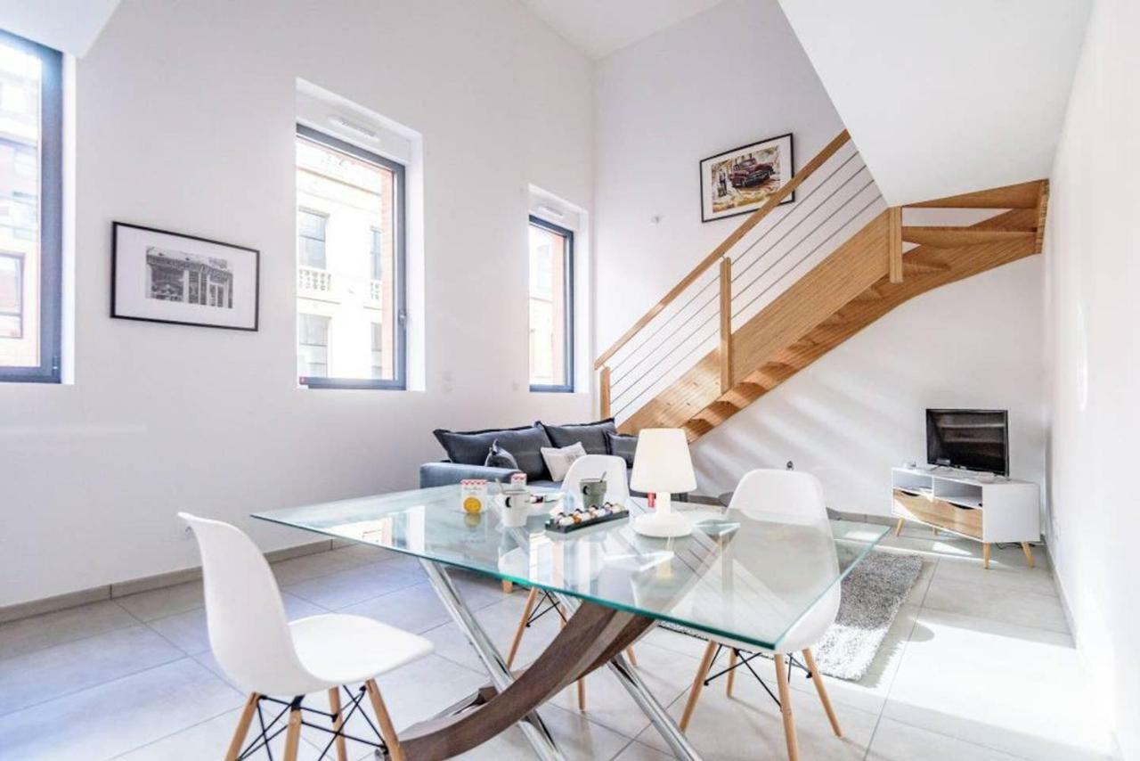 002 - Appartement Duplex Moderne - Jeanne D Arc, Toulouse Bagian luar foto